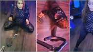 She's careless: Pregnant lady scatters event with wild dance moves, twerks & splits in video, many react