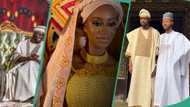 “Love knows no bound”: Emir Sanusi's daughter Yusra Khadija marries Kwara state man, video emerges