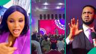 Lady who went to Chris Okafor's church amid Doris Ogala's saga posts rare moment of pastor