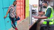 I searched for over 2 years: Young man celebrates 1st day at work, shares photo