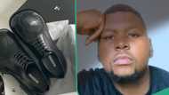 "He refused": Man gets angry as son rejects shoes he bought for him, shares photo of the footwear