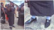 Video of woman boldly rocking male shoes at funeral causes stir online