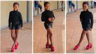 "She is just perfect": Little girl in red high heels cat-walks accurately like a super model, video goes viral