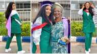 Pretty Nigerian lady bags degree in nursing, says she did it to make her mum proud, social media reacts