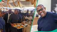Trending video shows Peter Obi humbly serving food at an event in Imo