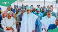 Buhari finally relocate from his hometown, Shettima, others in his company, photos emerge