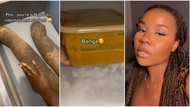 "Hunger nearly finished me": Nigerian lady packs yam, noodles, soup inside bag as she resumes school abroad