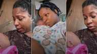 "It will grow later": Nigerian mum displays little daughter's scanty hair, laments bitterly in video