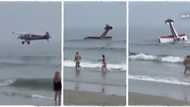 "She captured it with phone": Plane crashes into beach water in presence of everyone, video goes viral