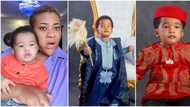 Actress Nkechi Blessing says she wishes her father was alive to see her son as she celebrates his first birthday