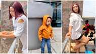 I know his daddy is doing a good job: Regina Daniels says as she resumes movie location without her son