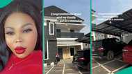 Woman over the moon as husband acquires mansion for family, video goes viral on TikTok