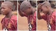 Boy who has been hawking for many years exposes his head, shows people lines in viral video
