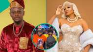 Moment Rotimi Salami, Femi Adebayo, Omotola Jalade, movie stars ran into each other at Lagos cinema