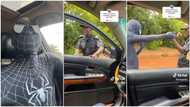 "You dey drive?" Man dresses like Spiderman, approaches police roadblock, plays with officer in video