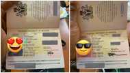 "Come pick them up": 2 Nigerian passports with '10 years British visas' found on the ground, photo emerges