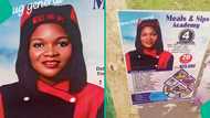 Ebonyi lady's business poster leaves many people confused: "I even think say she die at 20"