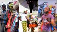 My expectation shall not be cut short - Graduate selling boxers in wheelbarrow encourages himself, shares video