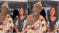 "You must watch by force": Alapini dons herbalist regalia in video as he markets movie for Toyin Abraham