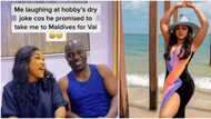 "Taking me to Maldives for Val”: Mercy Aigbe shares video with hubby as senior wife continues to chill in Lag