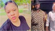 I beat my husband: Toyin Abraham brags as she wrestles with Kolawole Ajeyemi in cute video