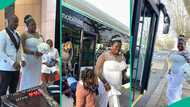 Bride goes viral for boarding public bus on wedding day, video trends on TikTok