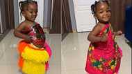 Baby dressed in fine traditional attire shakes her waist, shows off cool dance moves in viral video