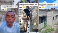 Young Nigerian man buys land & quickly develops it with blocks, lays foundation, roofs structure