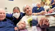 Elderly couple who’ve been together for 40 years weds in hospital after groom was diagnosed with cancer