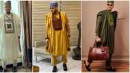 Traditional looks for men: BBNaija star Ozo channels inner 'Igbo angel' in 7 agbada styles