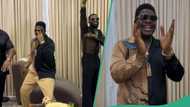 "Perfect gift": Mr Macaroni goes gaga as Don Jazzy, Dbanj surprise him on his birthday, clip trends