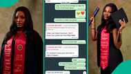 Law graduate shares 5-year-old message her late father sent her on WhatsApp as she bags first class