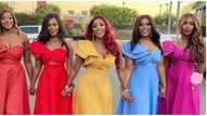 Like the rainbow: Chioma Goodhair and friends celebrate Thanksgiving in vibrant outfits