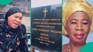 Faithia Balogun gets emotional as she visits mother's grave with family: "Six months without you"