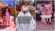 "You look good together": Joy as Nigerian single mum of 3 gets married, shows off her husband in cute video