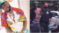 All die na die: Fans react as man keeps dancing to Davido's If while being whisked away by American Police