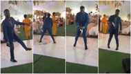 See how man 'scatters' dance floor at wedding ceremony with 'gbese' moves (video)