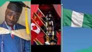 Man graduating from university abroad carries Nigerian flag to graduation ceremony