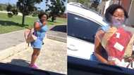 Social media users gush over video of man gifting his lover a bouquet of red roses, chocolate
