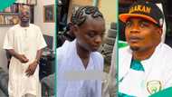 Man reacts as daughter of late NURTW leader Toba Ijaya speaks with clean accent at funeral