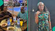 Lady who took parents out on a date shares their reaction after seeing restaurant bill, many react
