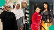 Laide Bakare fulfils promise to her daughter as they pray at the Kaaba in Mecca