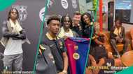 Video of Rema teaching Barcelona's Lewandowski, Raphinha and Balde how to dance Azaman trends