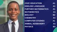 WAEC result 2024: Student who won spelling bee 17 times goes viral, he scored A1 in 7 subjects