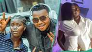 Reactions trail Ayo Olaiya's video with Teenage star Fisayo Abebi at K1's all white party: "Na wa"