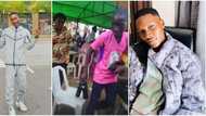 "No give up": Old photo shows 'young and struggling' Zinoleesky running off with drinks from 'owambe'