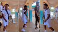 Corps member takes big risk, dances wildly behind unsuspecting army man in camp, viral video wows many
