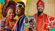 Kunle Afod's wife Desola's London encounter with Fuji star Maliaka in new video elicits reactions
