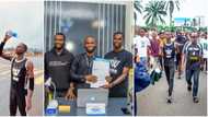 "You deserve it": Graduate who did 5-day marathon from Lagos to Port Harcourt gets plots of land