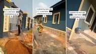 Congratulations pour in as lady finally builds mum a big house, her beautiful reaction captured in sweet video